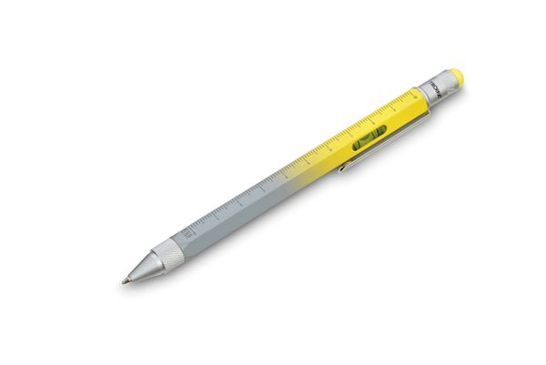 Ручка шариковая многофункциональная Troika Construction, 15х1.1х1.3 см, латунь, серый