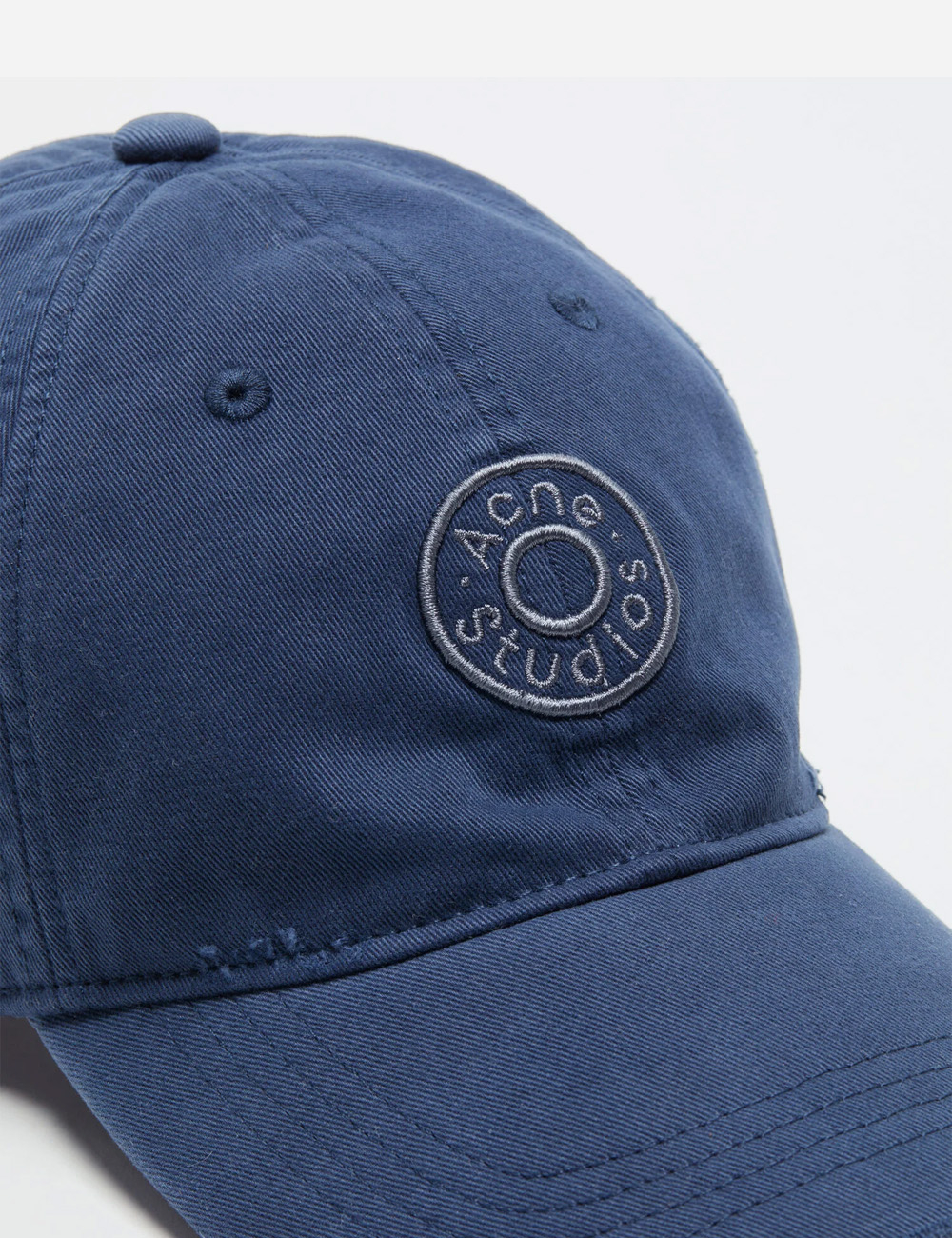 Бейсболка Acne Studios Distressed Logo "Dark Navy"