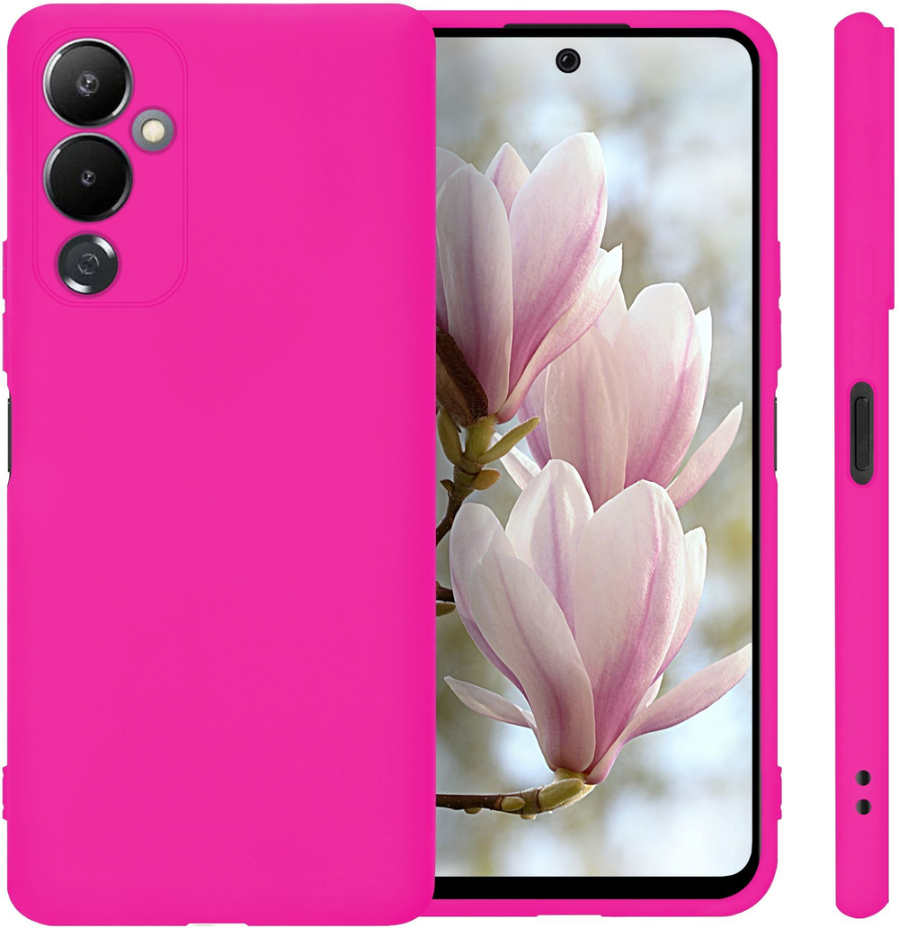 Мягкий Soft Touch чехол из силикона для TECNO POVA 4 (не PRO / NEO!) с бархатной подкладкой