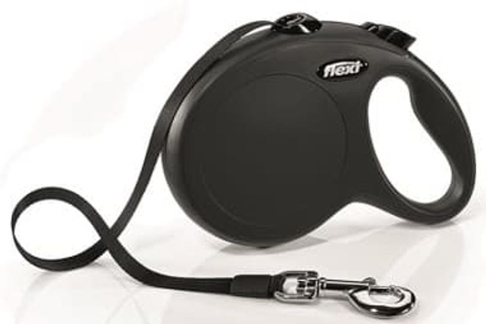 flexi рулетка New Classic L (до 50 кг) лента 5 м черная flexi рулетка New Classic L (до 50 кг) лента 5 м черная
