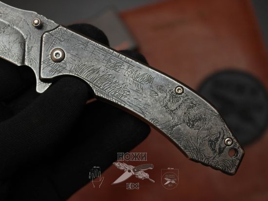 Cкладной нож VN P563 c клинком из стали 420, рукоять Stainless Steel