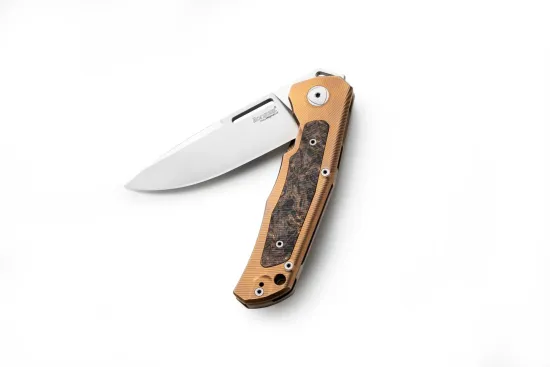 Нож складной Lion Steel Q4ttro Q4 BR- сталь MagnaCut, рукоять бронзовый титан