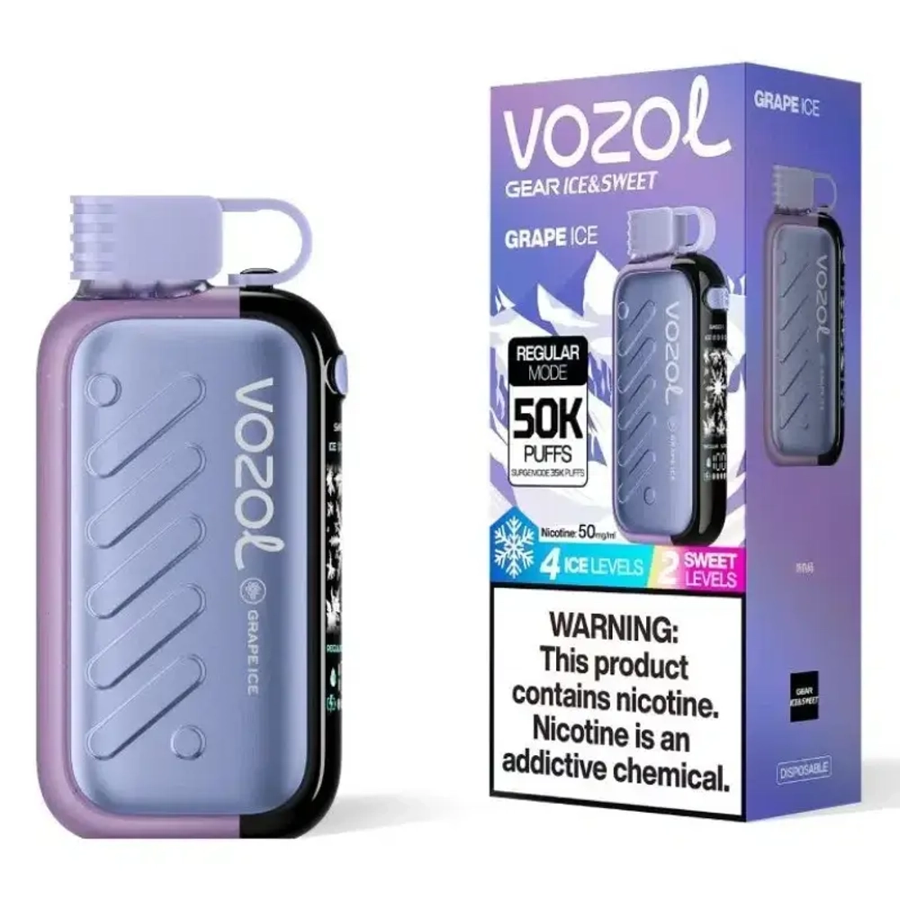 Vozol GEAR ICE & SWEET 50000 - Grape Ice ( 5% nic )