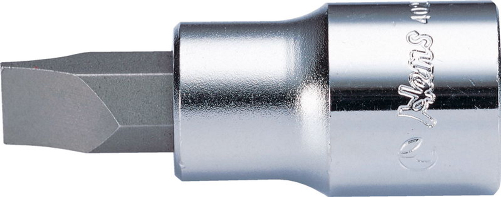 Торцевая головка короткая с отверткой 1/4" SL 5 мм, 2021M05, Hans