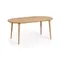 Раздвижной стол Oqui Ø90-170х90 см, шпон дуба