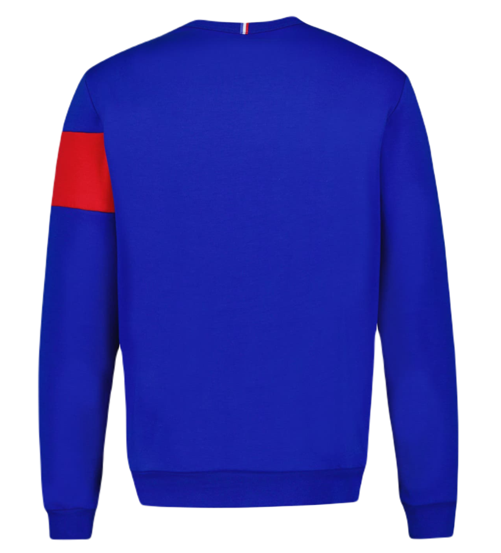 Мужская теннисная кофта Le Coq Sportif TRI Crew Sweat N°1 SS23 - bleu electro