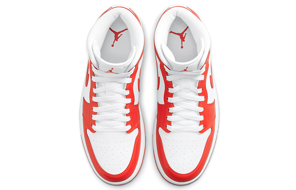 Air Jordan 1 Mid 'Habanero Red' Women's