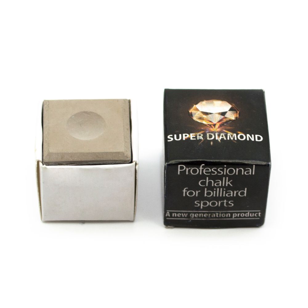 Мел Super Diamond Grey (серый) черная коробка