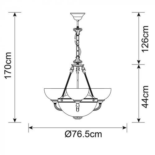 Подвесная люстра Arte Lamp WINDSOR A3777LM-3-2AB