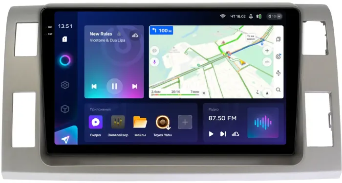 Магнитола для Toyota Estima 3 2006-2016 (без 360, рамка серая 10 тип 2) - Teyes CC3-2K на Android 10, Быстрая, 2K QLED, CarPlay, 4G SIM-слот