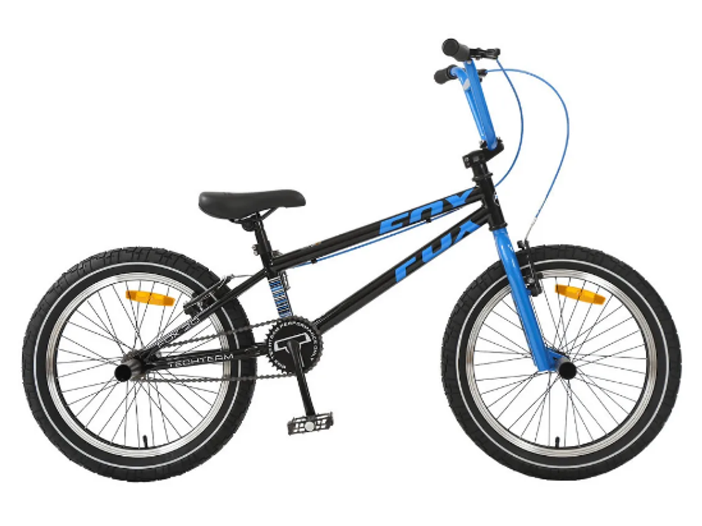 Велосипед BMX 20" Tech Team FOX  черно-синий