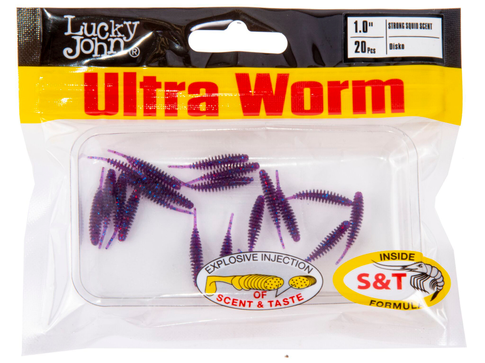 Слаги съедобные LJ Pro Series ULTRAWORM 1,0in (2,54 см), цв. S63, 20 шт.