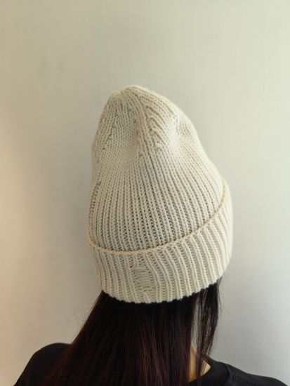 Шапка LuNa Молоко hand made 100% меринос