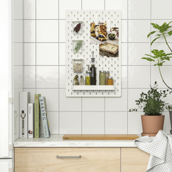 IKEA SKÅDIS  (ИКЕА СКОДИС)  -  Перфорированная панель комбинация - белая