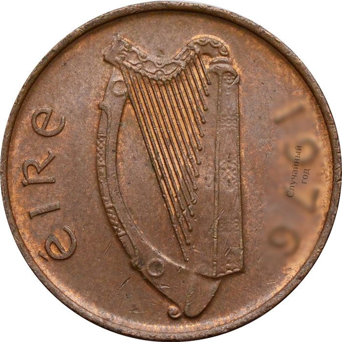 1 пенни 1971-1988 Ирландия XF