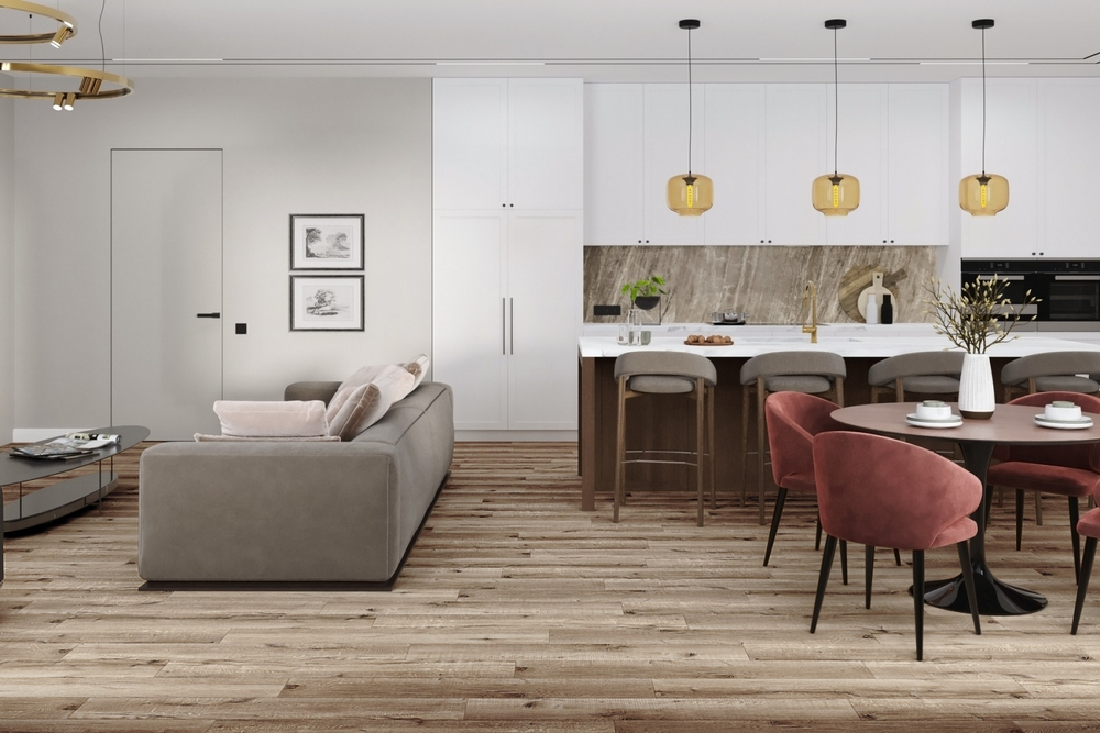 Кварц-винил SPC Damy Floor Family SPC 0,75мм 4,2 мм ДУБ ИЗЫСКАННЫЙ 2.635 м2