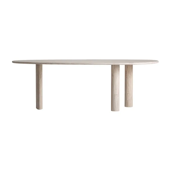 Обеденный стол Thiennes из травертина, 234х105 см