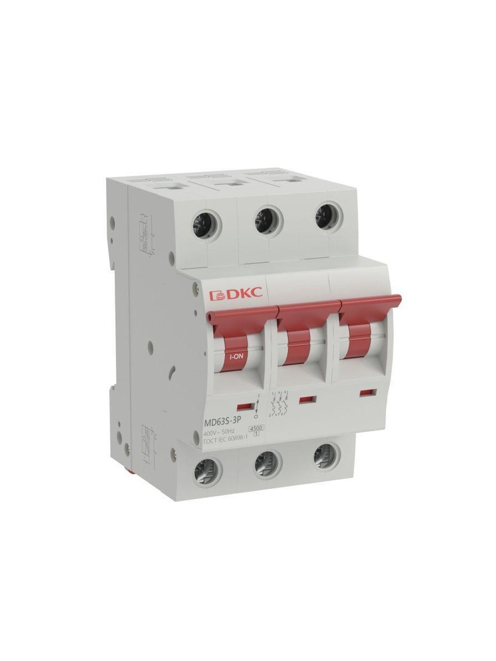 Выключатель автоматический модульный 3п C 40А 4.5кА YON max MD63S YON MD63S-3PC40