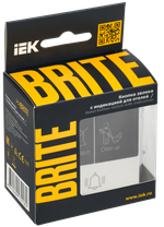 BRITE Кнопка звонка с индикацией для отелей 10А ВС10-1-9-БрБ белый IEK