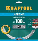KRAFTOOL Keramo, 180 мм, (22.2 мм, 10 х 2.6 мм), сегментированный алмазный диск (36684-180)