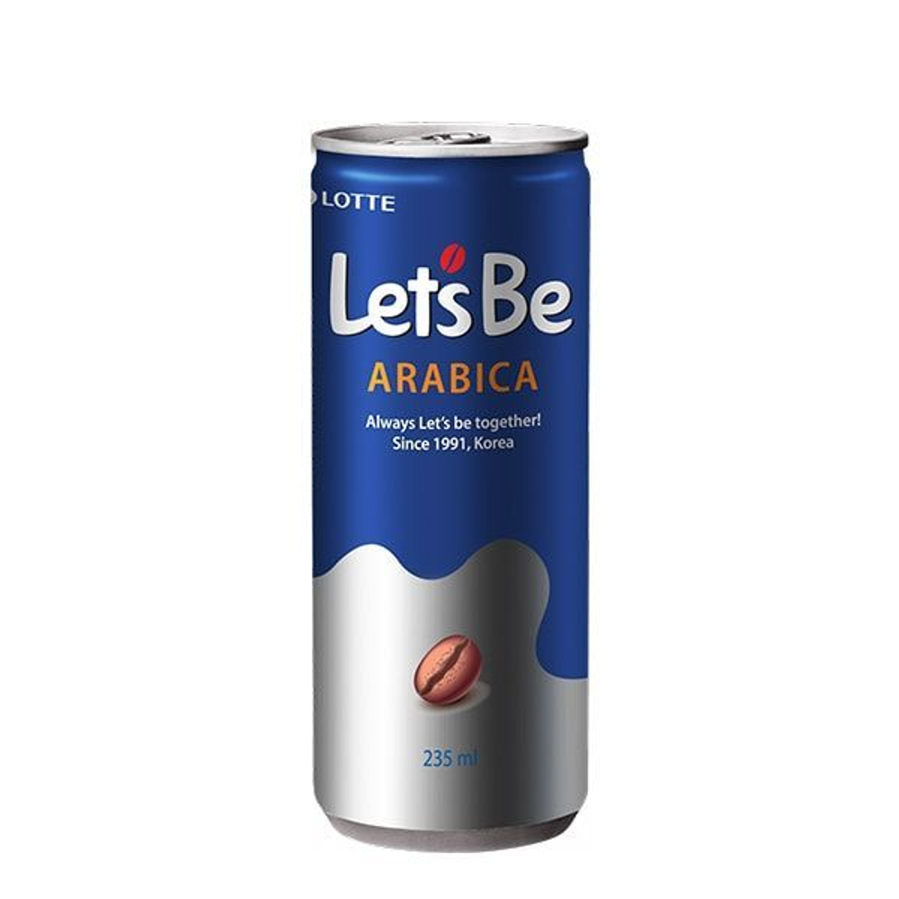 Lotte напиток кофейный Let's Be Arabica + Cappuccino (235+240) 475 мл, (Южная Корея)