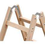 Стремянка деревянная двусторонняя Алюмет 2x5 ступеней (WD1205)