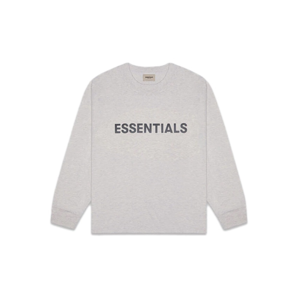 Худи Fear of God Essentials Long Sleeve Tee Dark Heather Oatmeal, 0125250500230260