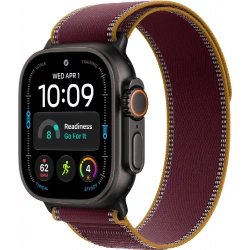 Смарт-часы Apple Watch Ultra 4 49 mm, Black Titanium case | ремешок Trail Loop | Burgundy, S/M