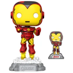 Funko POP! Marvel Avengers 60th: Comic Iron Man w/Pin (Exc) (1172) 69060