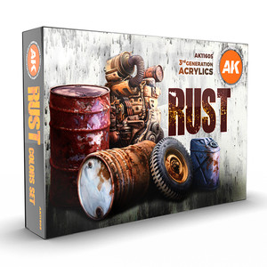 Набор акриловых красок AK Interactive Rust Set