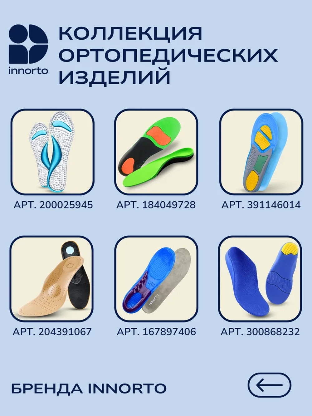 Стельки ортопедические для обуви с амортизацией