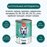 Wanpy Dog Консервы для собак из ягненка 24шт по 375 г