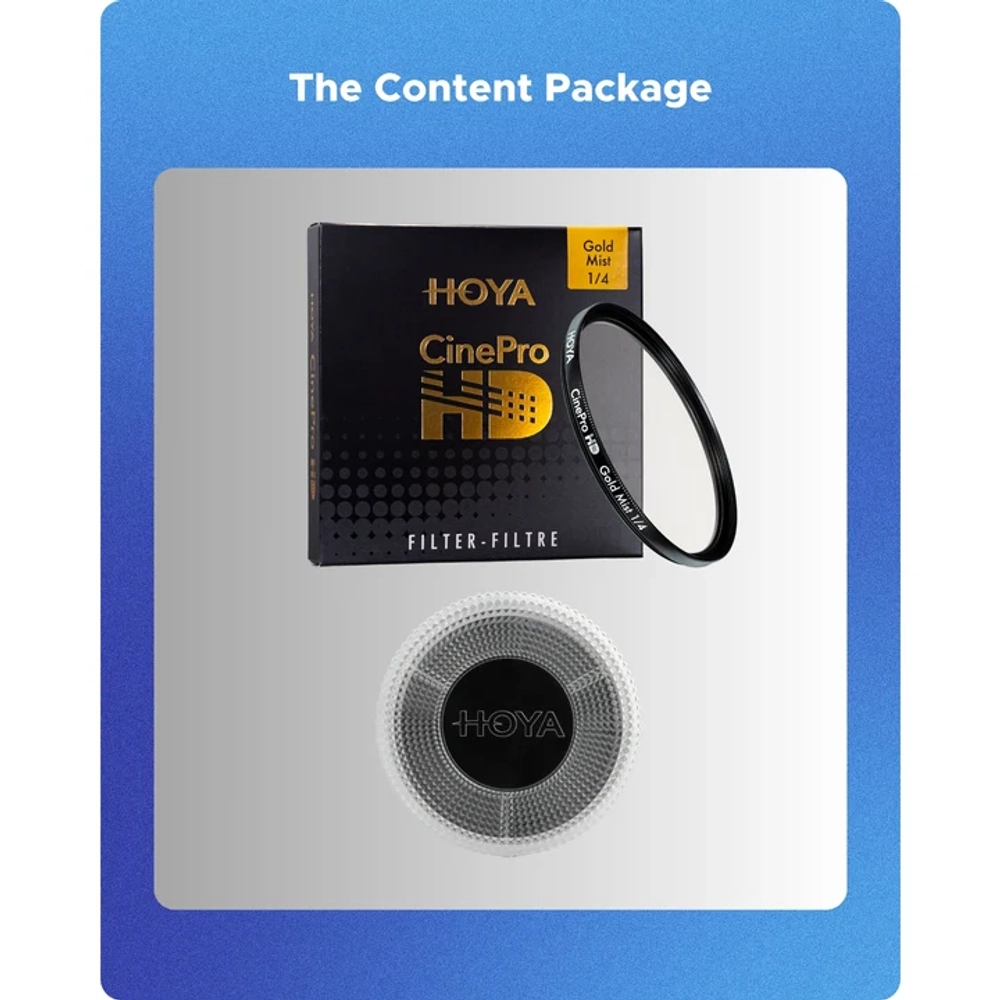 Светофильтр Hoya CinePro HD Gold Mist 1/4 смягчающий 77mm