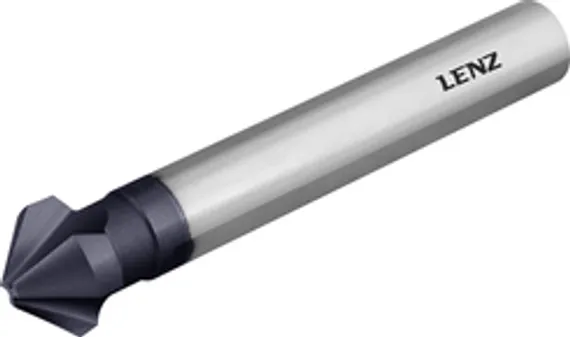 Зенковка 90°, 12,4 мм HSS-XE, трёхгранный хвостовик, LENZ, арт. LZSK-20124