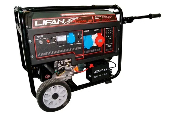 Бензиновый генератор "LIFAN" 10500E-3U (220/380 В)