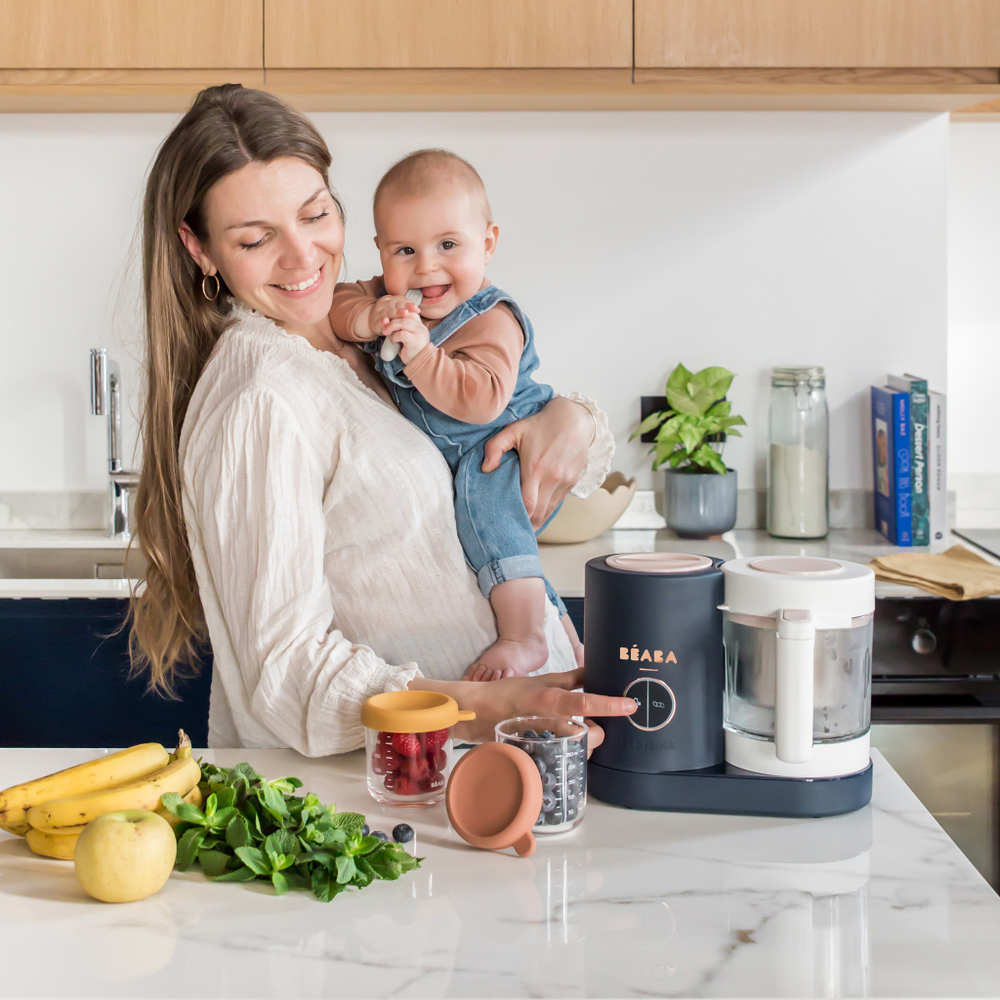 Кухонный комбайн для детского питания 5 в 1 BEABA Babycook Neo темно-синий