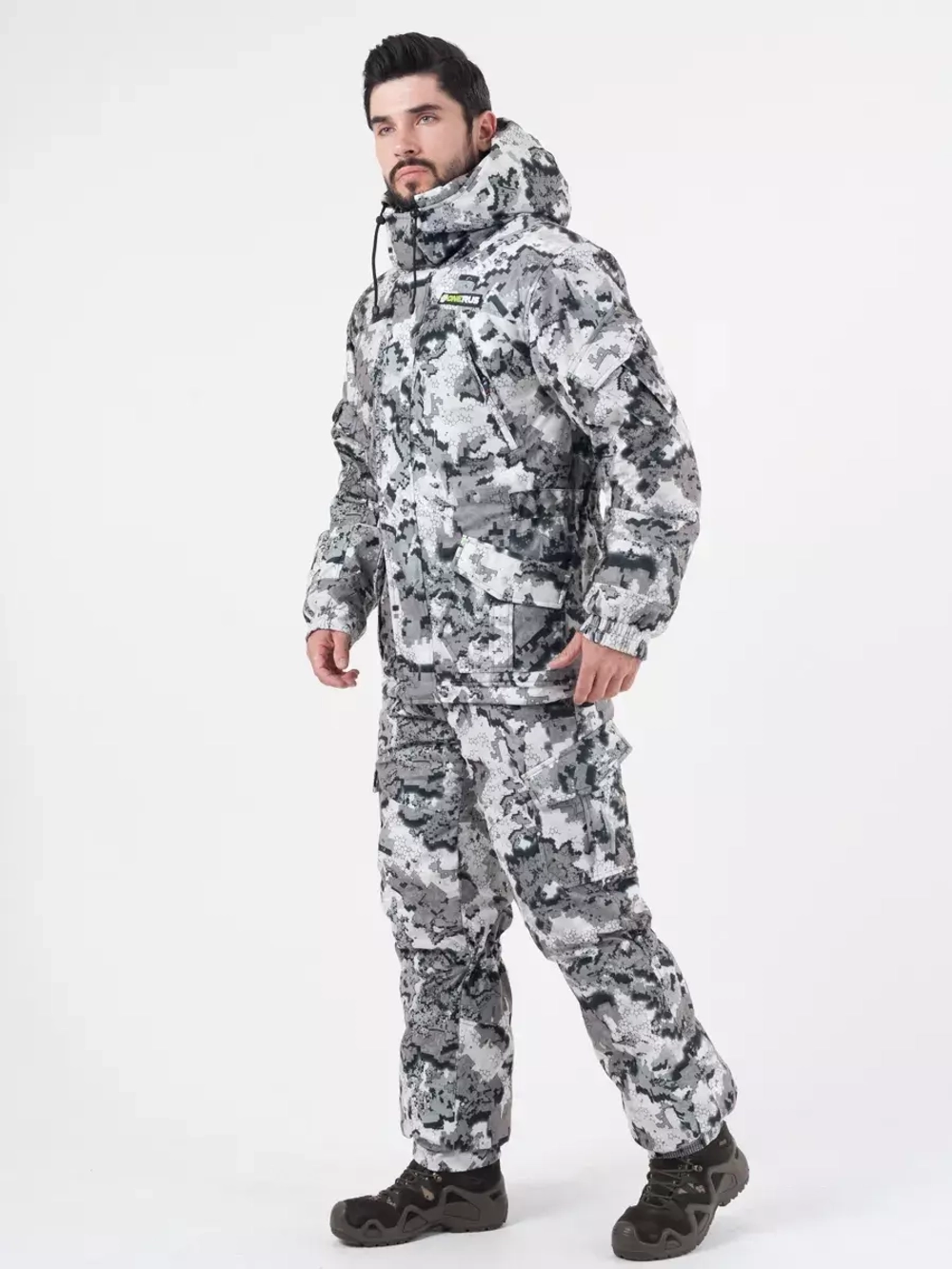 Зимний мужской костюм Onerus Горный -45 (Алова/Синтепон) Белый