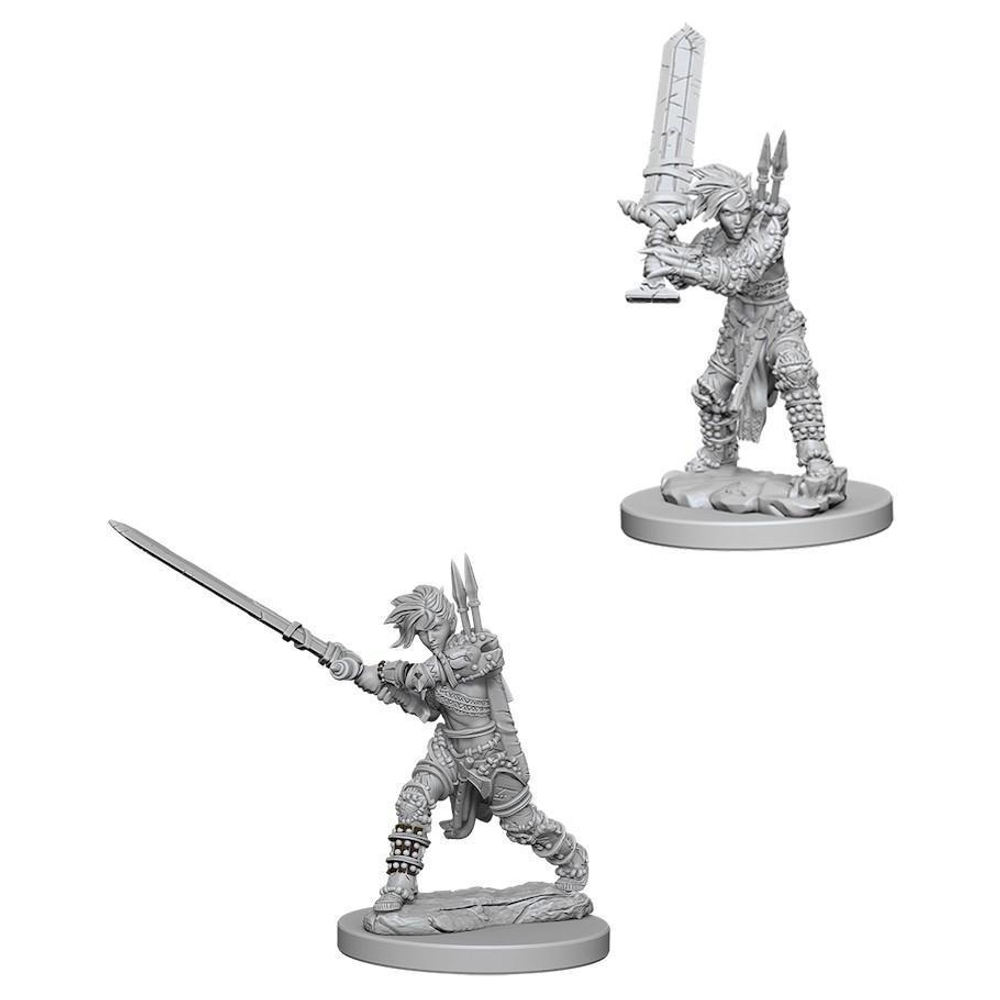 Pathfinder Battles Deep Cuts Unpainted Miniatures Female Human Barbarian