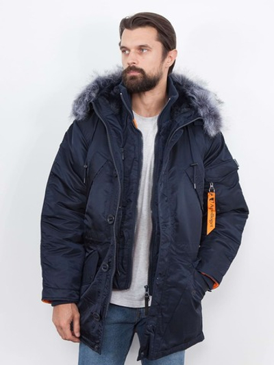 Куртка мужская зимняя Apolloget Everrest (т.синий/оранжевый - r.blue/orange)