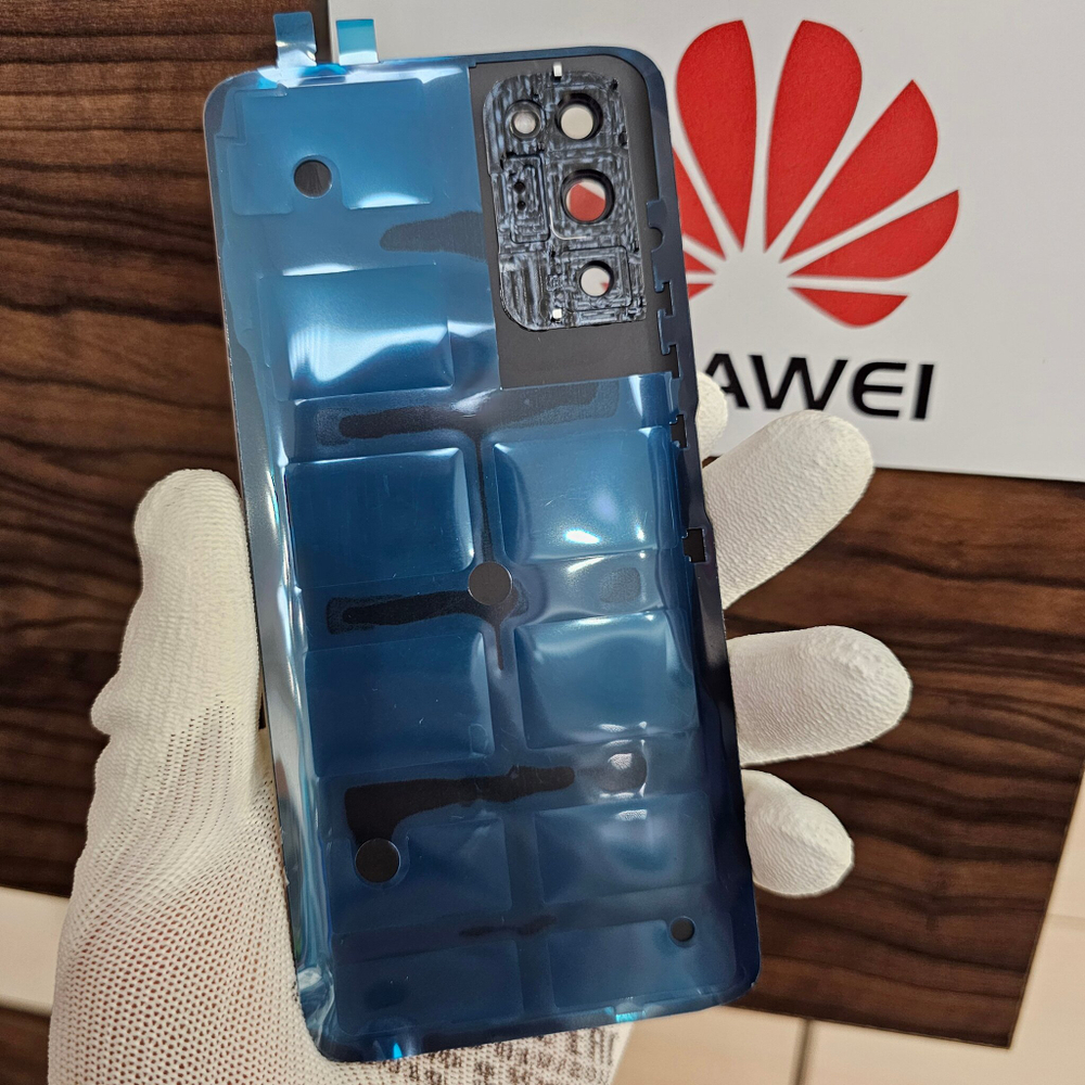 Крышка для Honor View 30 Pro (заднее стекло) "хорошее качество" цвет: серебристый