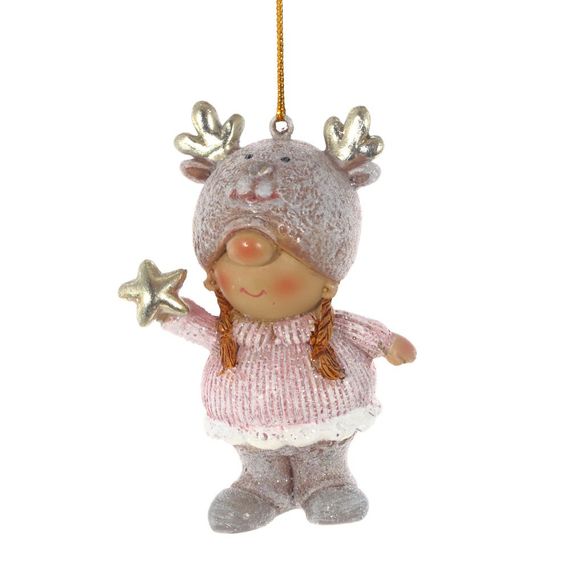 Фигурка декоративная "Дети", L 4,5 W 3,5 H 8 см, 6в.