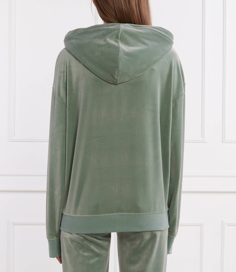 Худи HALAN OVERSIZED ZIP THRU HOODIE Juicy Couture - зеленый(JCWAS24342)