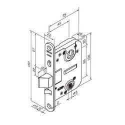 Замок Abloy 4260 правый