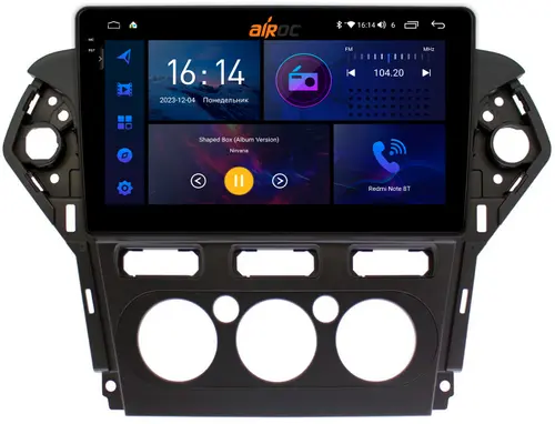 Магнитола для Ford Mondeo 4 2010-2015 (для любых комплектаций) - AIROC 2K RI-1713 Android 12, Быстрая, QLed+2K, CarPlay, SIM-слот