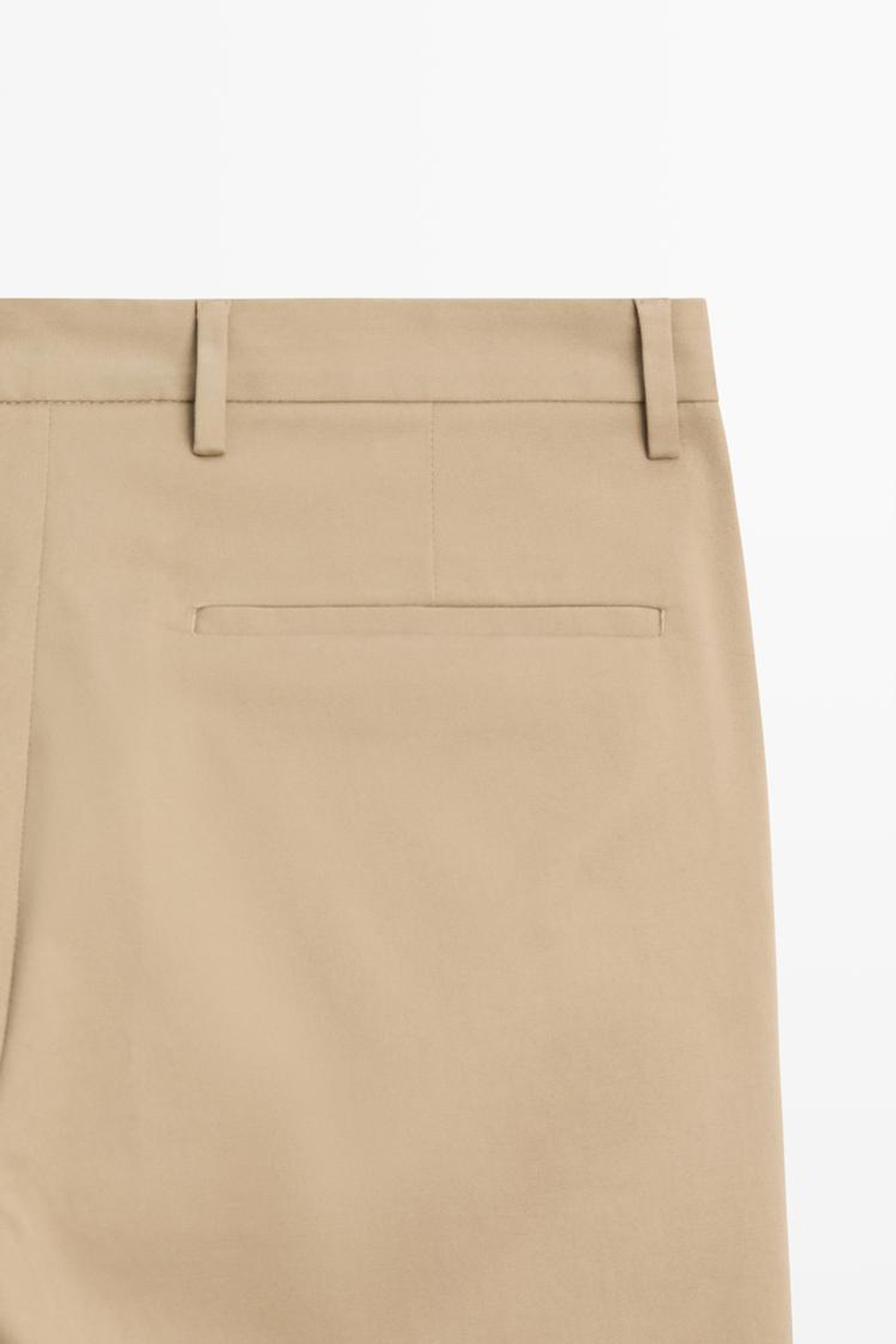 Massimo Dutti Зауженные брюки из смесового хлопка, жженый