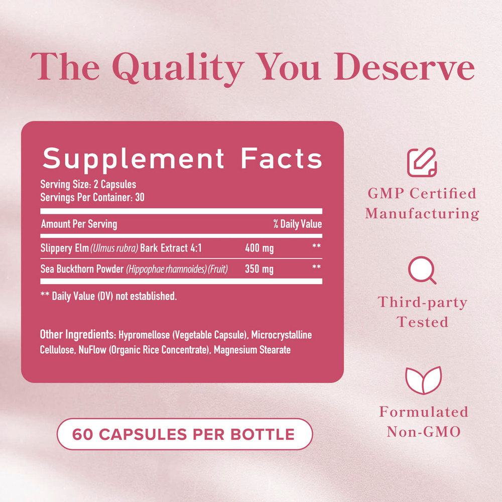 SMNutrition, Кора скользкого вяза, 60 капсул
