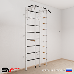 Шведская стенка Sv Sport 516 (Турник стандарт/Канат/Лестница/Трапеция)
