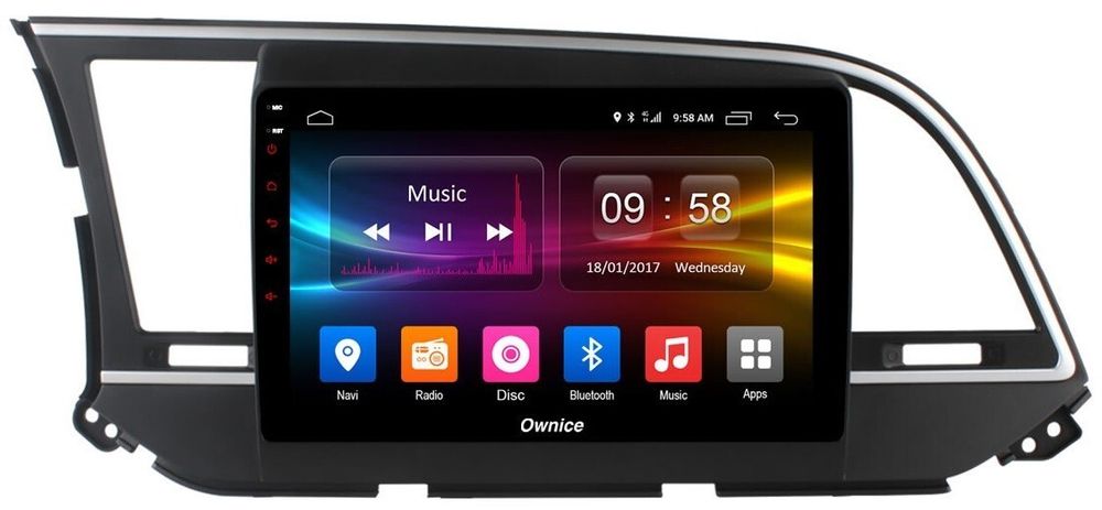 Магнитола для Hyundai Elantra 2016-2018 - Kuberg OL-9708 QLed, Android 12, Быстрая, CarPlay, 4G SIM-слот