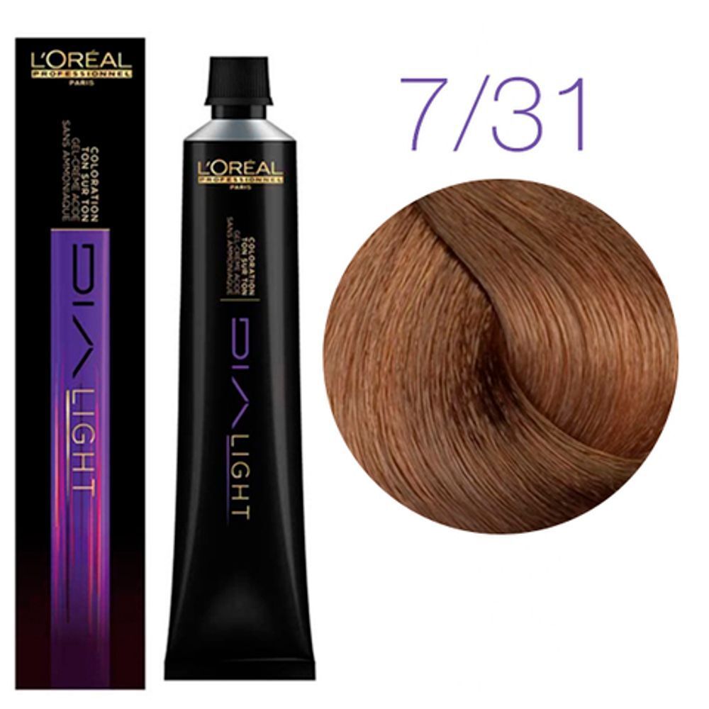 L'Oreal Professionnel Dia Light 7.31 Светлый золотисто-пепельный 50мл
