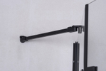 Душевое ограждение Niagara Nova NG-6813-08ВLACK (90х90х195) квадрат,черный,двери распашные,стекло прозрачное,1 место